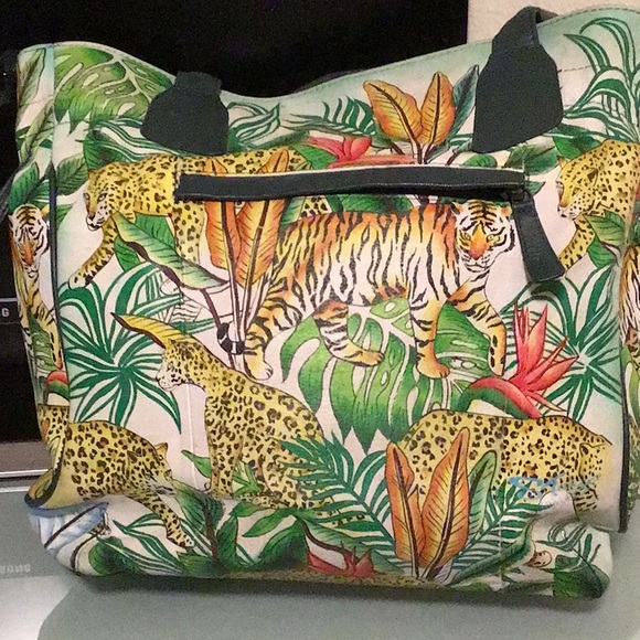 Sharif Hand Painted Leather Bag - Picture 4 of 9